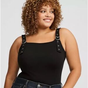 Torrid Black Heart Strap Tank Top